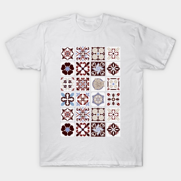 Vintage tiles, old ceramic mosaic T-Shirt by KINKDesign